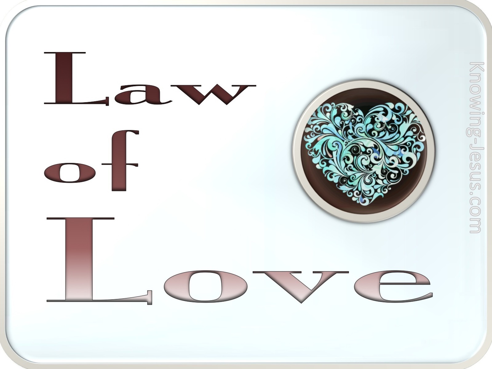 The Law Of Love (devotional) (green)